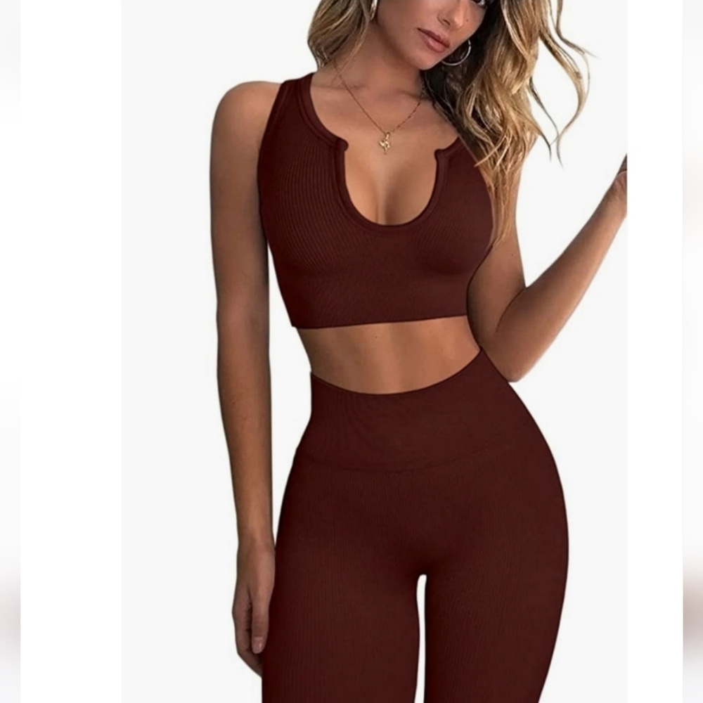 Women's Ribbed Workout Set - Picture 2 of 8